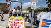 Dozens of Cubans smashed bats and baseballs to protest ‘Team Asere’ in Miami for WBC