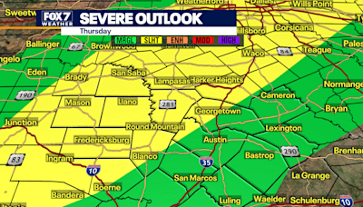 Austin weather: Large hail, damaging winds possible for some tonight