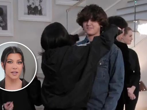 Mason Disick makes 'The Kardashians' debut as he towers over mom Kourtney Kardashian in Season 5 finale