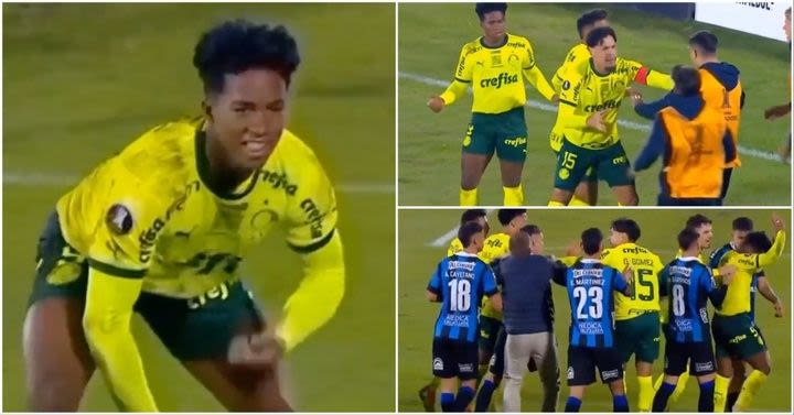 Real Madrid-bound Endrick shown yellow card and immediately subbed after goal celebration