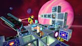 Here's a game where you're an underpaid astronaut salvaging space trash and building an orbital factory from it