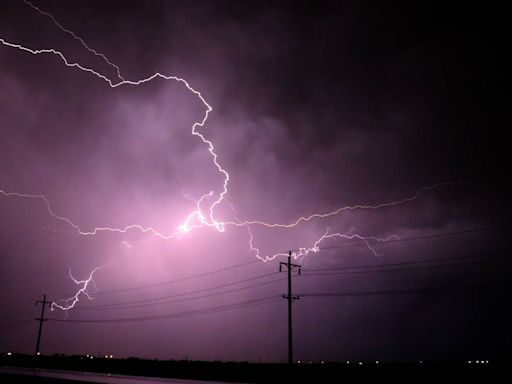 Thunderstorms with damaging winds and quarter-sized hail Wednesday