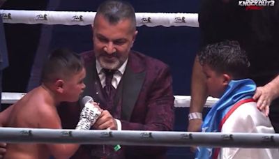 Watch raging Abdu Rozik's incredible in-ring meltdown after boxing fight