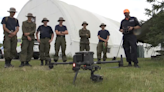 Police partner with Borden on drone training exercise