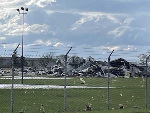 Eppley Airfield suffers major damage from tornado, no one was injured