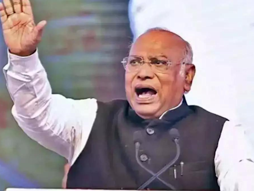 Kharge poster defaced at Congress office in Kolkata day after spat with Adhir | India News - Times of India