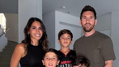 Lionel Messi compartió una foto con su hijo más chico y sorprendió con una costumbre argentina