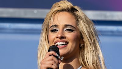 Camila Cabello Just Channeled Pamela Anderson With Her Sultry, Platinum Updo