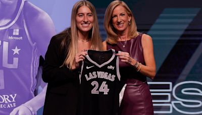 Kate Martin attends WNBA draft to support Caitlin Clark, gets drafted by Las Vegas in second round