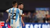 Lionel Messi hits the post; Lautaro Martinez's goal sends Argentina to Copa America quarter-finals | Football News - Times of India