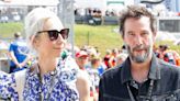 Keanu Reeves seen with gray beard as actor attends Moto GP