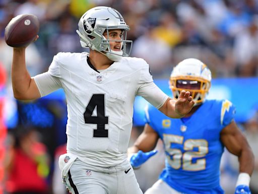 Raiders QB Aidan O'Connell Deserves Mulligan Week One Against the Chargers