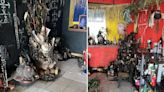 Encuentran armas, droga y un altar de santería en Naucalpan; investigan si restos hallados son humanos