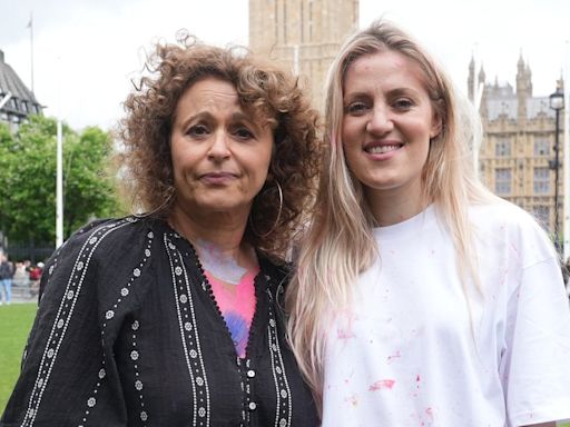 Nadia Sawalha joins women going topless for breast cancer drug campaign