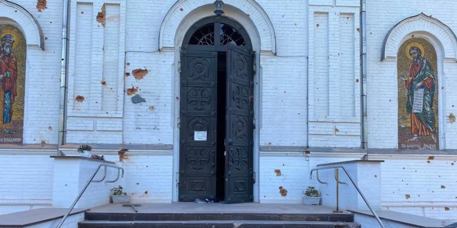 Russia damages Ukrainian Orthodox Church in Easter weekend shelling of Nikopol