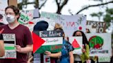 Nonstop Mideast coverage of Israel-Hamas war pauses for protests and police action at US schools