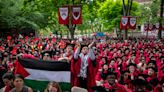 Hundreds of Harvard students walk out of graduation ceremony in Gaza protest