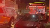 Trailero cafre se pasa el alto y choca contra un camión en Monterrey