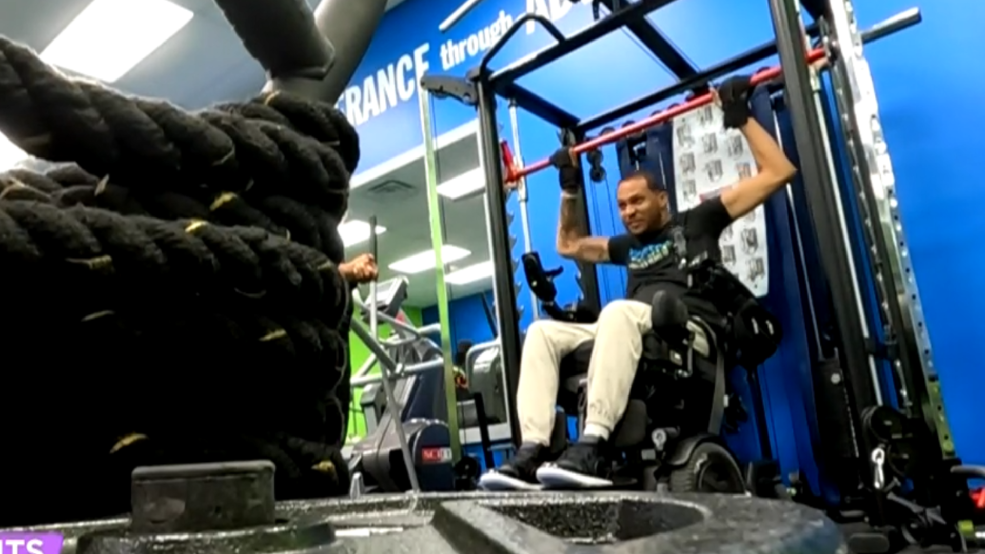 Man paralyzed in accident creates gym for those with different needs