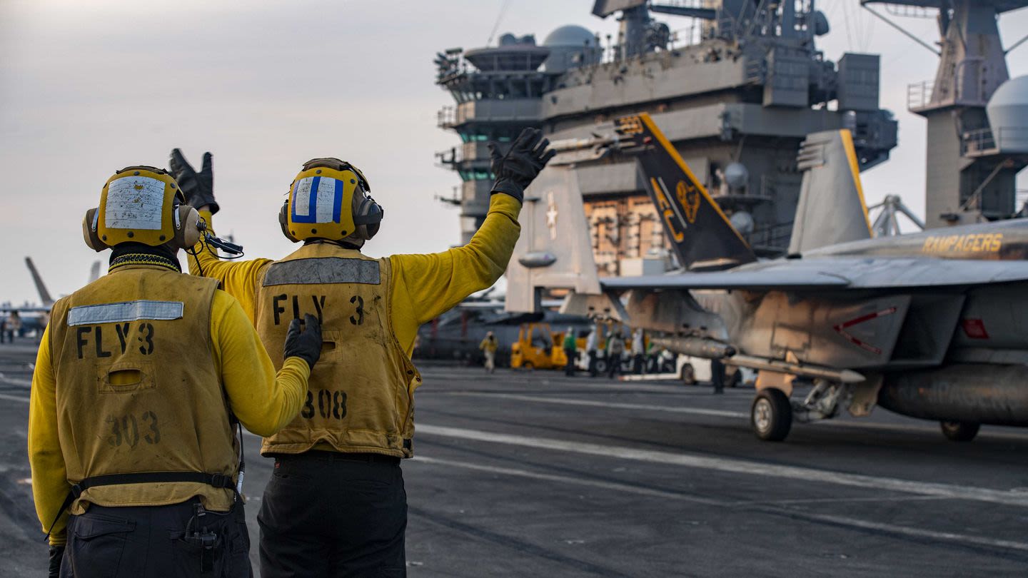 Ike aircraft carrier leaves Middle East, enters the Mediterranean Sea