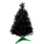 摩達客 台製2尺(60cm)特級黑色松針葉聖誕樹-裸樹