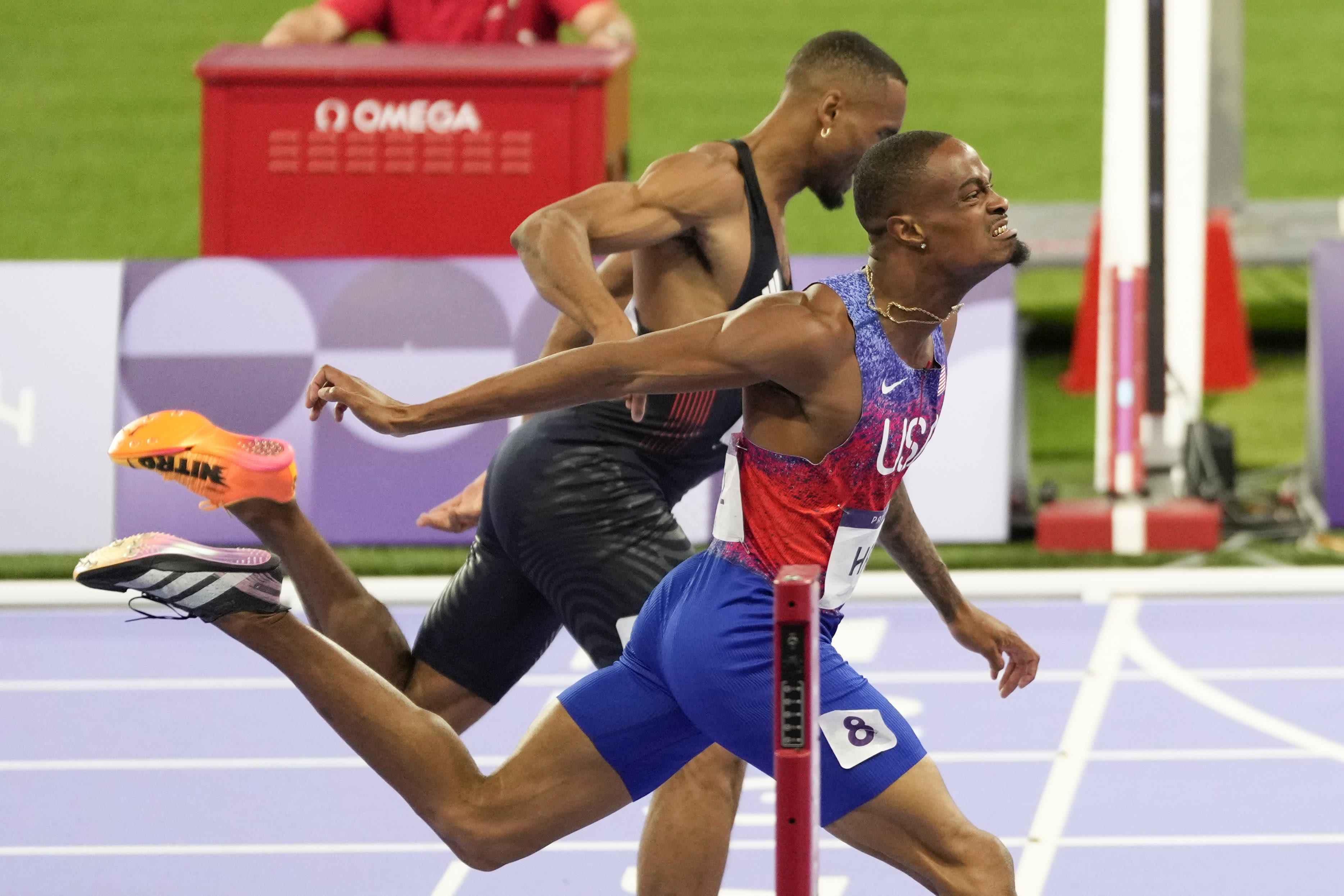 Quincy Hall, to whom nothing’s been given, took the Olympic 400 meters