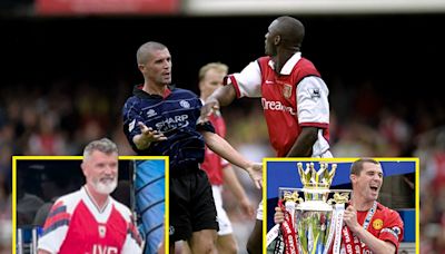 'Iconic' - Ian Wright likes what he sees as Roy Keane dons retro Arsenal shirt