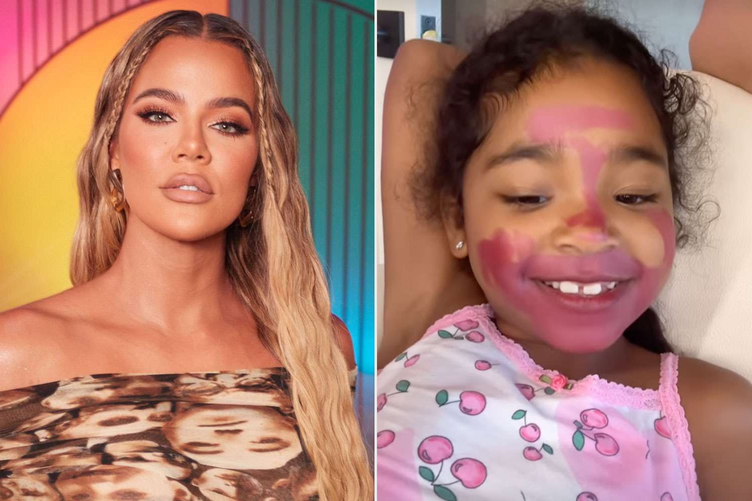 Khloé Kardashian Shares Adorable Video of Daughter True with Lipstick All Over Her Face: 'Beautiful Job'