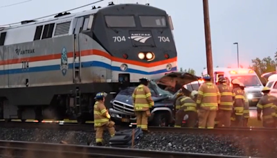 3 inside truck killed in 'devastating accident' after Amtrak train collision