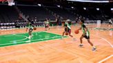 Kids get to play basketball at TD Garden before NBA Finals