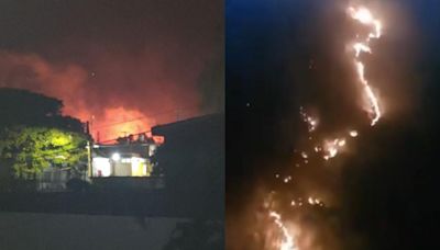 Se registra un fuerte incendio en la barranca de la colonia Lomas Tetela en Cuernavaca | VIDEO