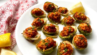 Chorizo-Stuffed Brussels Sprouts Recipe