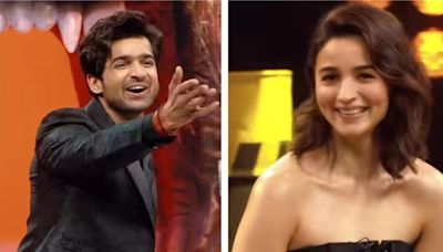 Alia Bhatt dedicates Phoolo Ka Taaro to Khatron Ke Khiladi 14 contestant Abhishek Kumar as he flirts with her. Watch