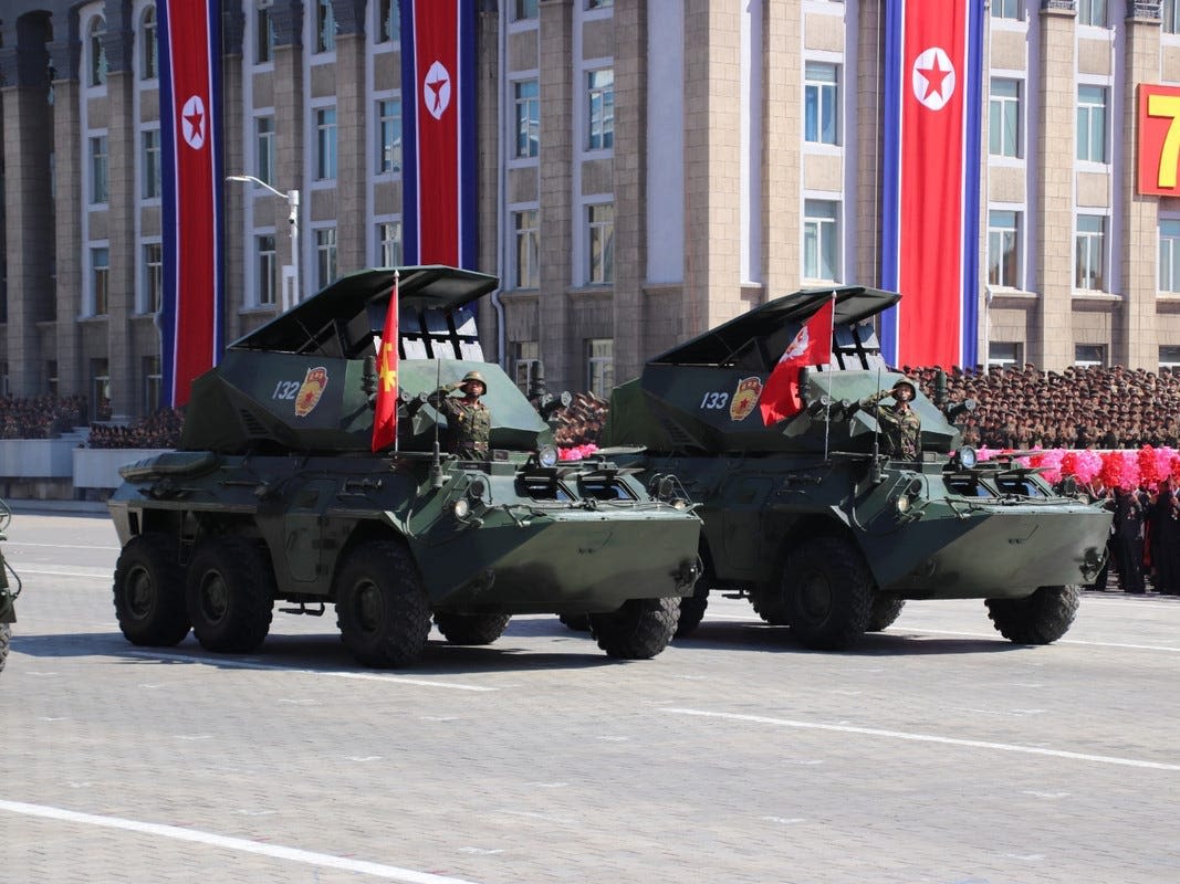 A North Korean anti-tank missile vehicle appears to be operating near Ukraine. It may be the 1st armored vehicle Pyongyang has sent Russia.