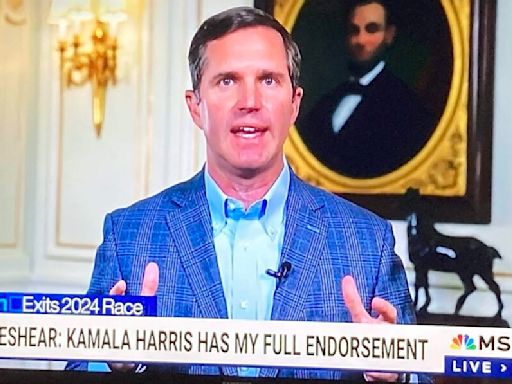 Beshear on national TV endorses Harris, deflects questions about joining her ticket