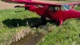 Stark County plane crash strikes culvert after landing