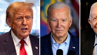 Donald Trump is running against Joe Biden. But he keeps bringing up another Democrat: Jimmy Carter