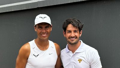 Alexandre Pato tieta Rafael Nadal em Mallorca, na Espanha