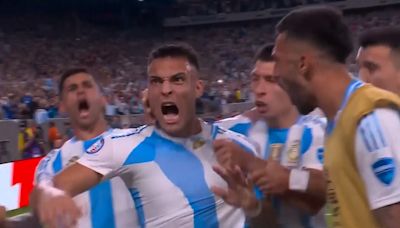 Gol de Lautaro Martínez (0-1) en el Chile 0-1 Argentina - MarcaTV