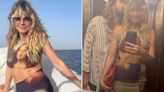 Heidi Klum Rocks a Mona Lisa Mini Skirt Set for European Boat Day with Husband Tom Kaulitz