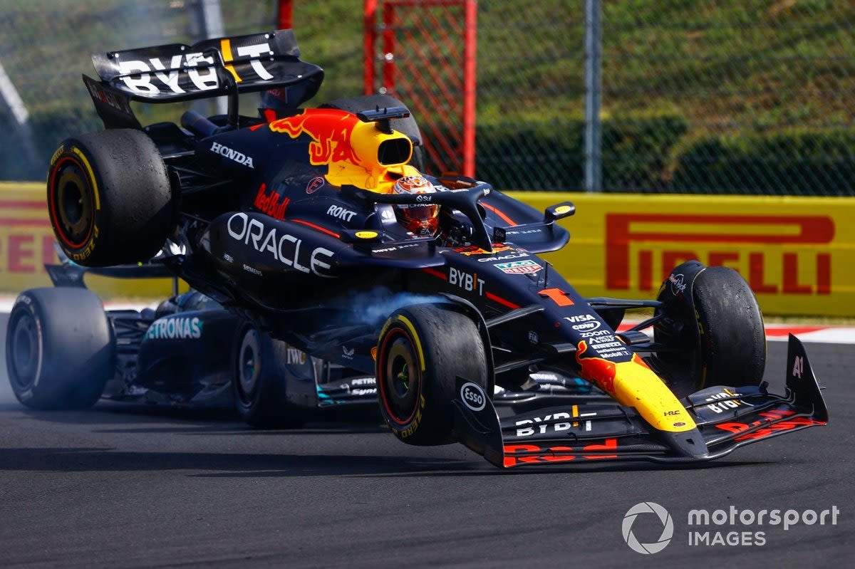 Hamilton: Verstappen battle and crash in Hungary "hair-raising"