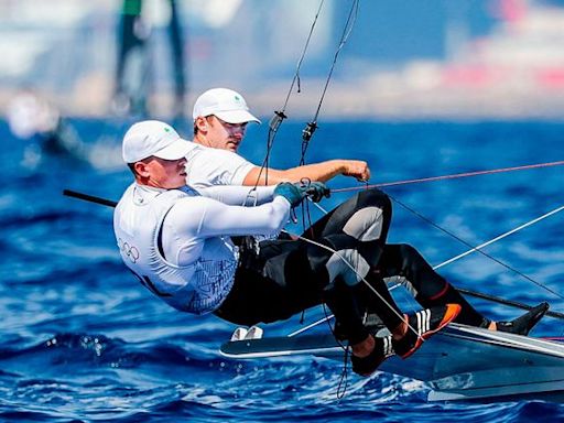 Irish sailors Robert Dickson and Seán Waddilove stay on course for medal race after great day on the water