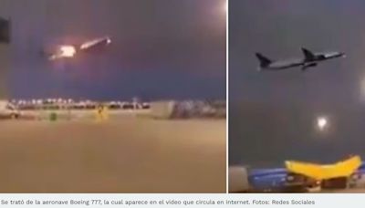 Avión aterriza de emergencia tras llamas en motor en Canadá