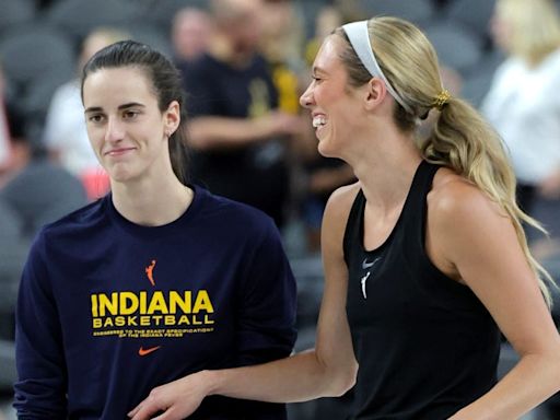 Caitlin Clark singing to Fever teammate Lexie Hull for her birthday before picking her up is the cutest