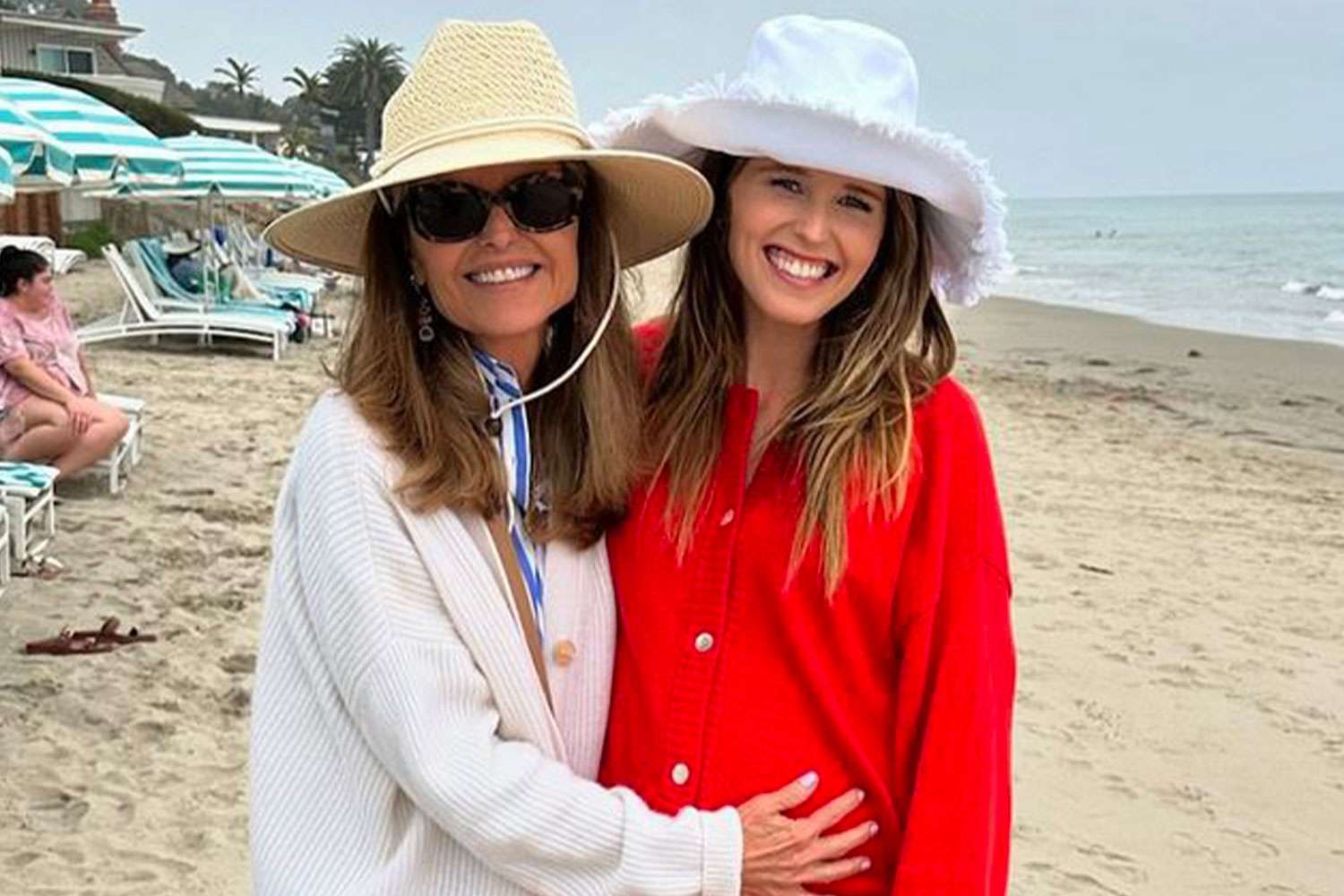 Pregnant Katherine Schwarzenegger Has Chic Beach Day with Maria Shriver: 'We're Doing Just Fine'