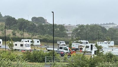 Occupation of playing field by travellers ‘deeply upsetting’ say residents