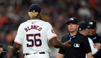 Astros pitcher Ronel Blanco suspended 10 games by MLB for foreign substance found in glove