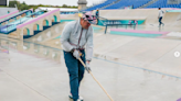 Mens Olympic Street Skateboarding Rained Out In Paris