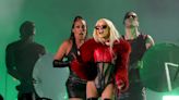 Christina Aguilera Goes Pantsless in Sparkly Leotard While Performing in Mexico