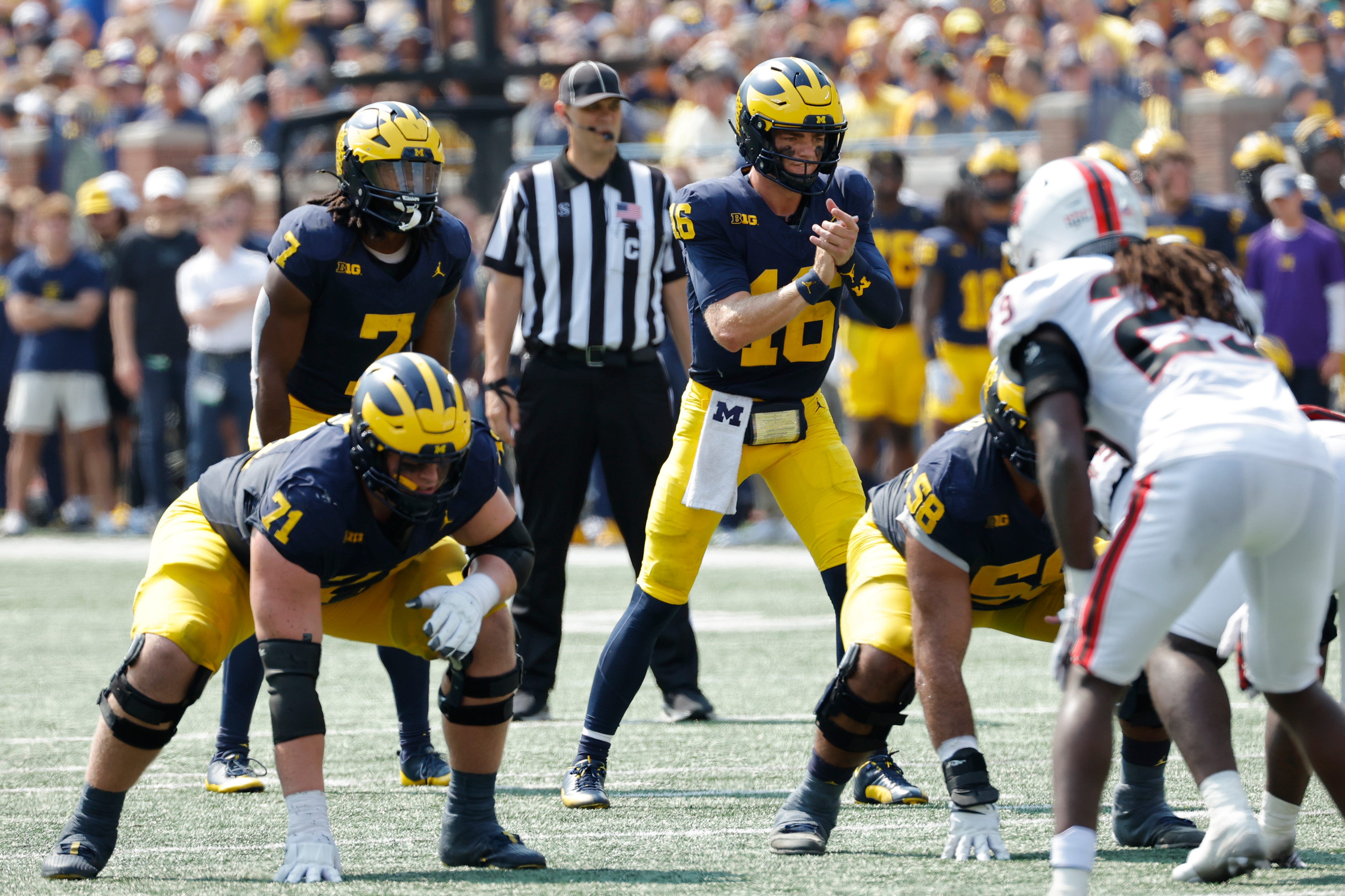 Who is Alex Orji? Michigan football makes QB change, benches Davis Warren